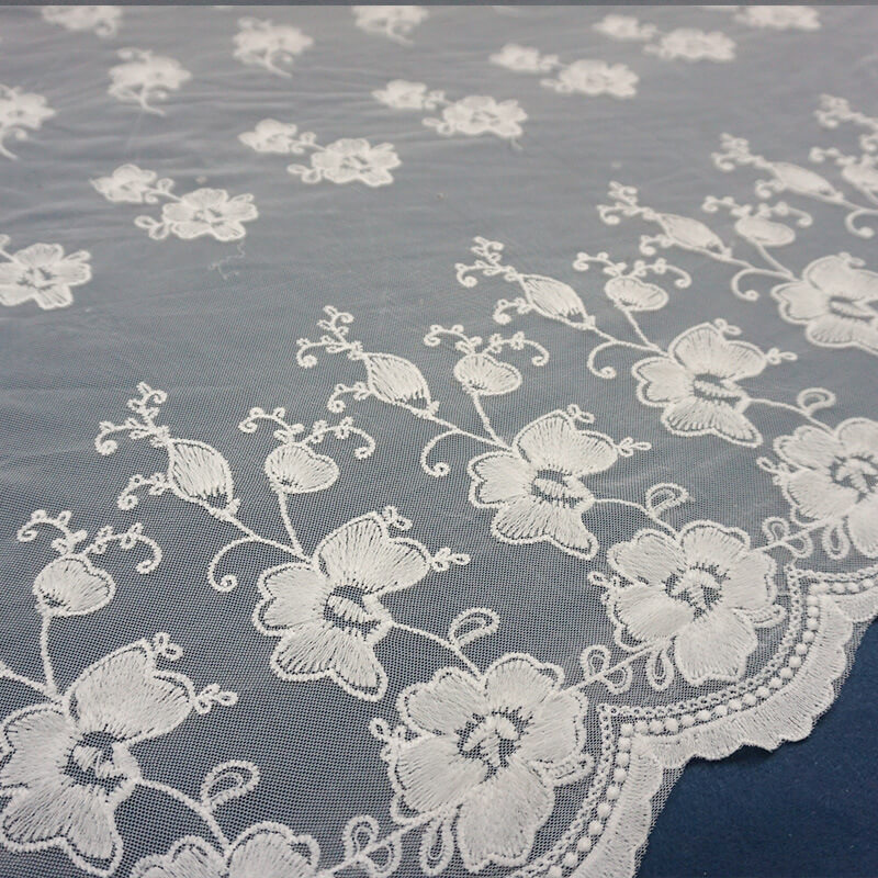 Embroidered Fabric Dress Large Floral for Women's Wear Wholesale Suppl 6